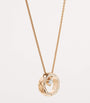 CHANEL Beige Gold and Diamond Coco Crush Necklace
