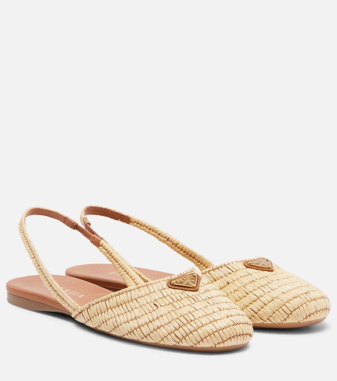 Prada - Crochet slingback flats