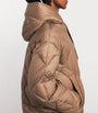 Max Mara Brown Down Water-Resistant The Cube Coat