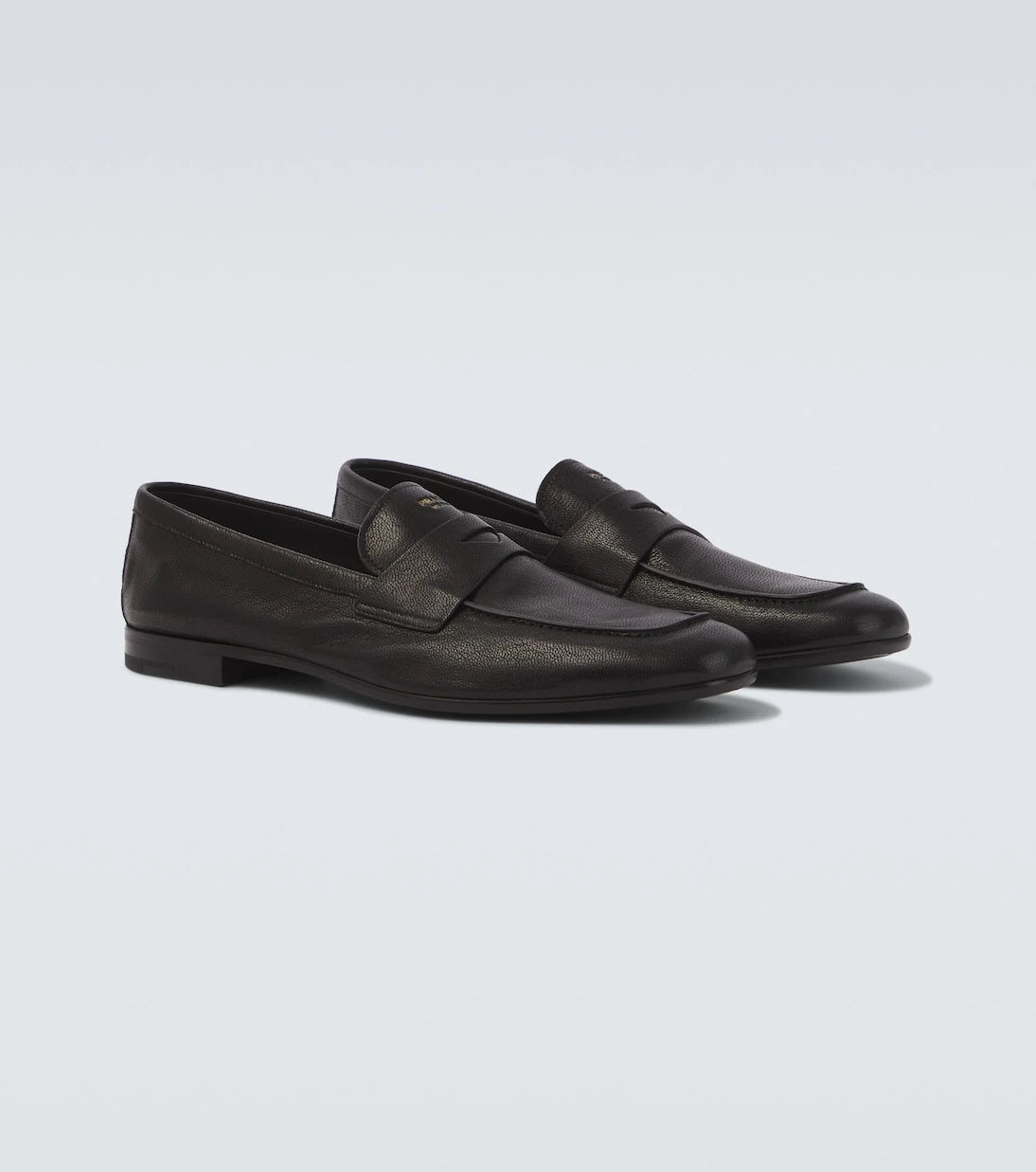 Prada - Leather penny loafers