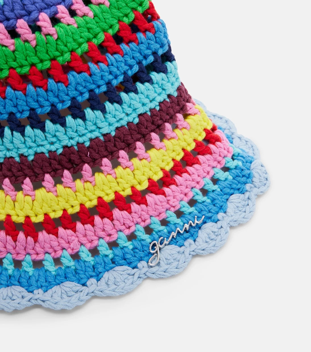 Ganni - Crochet cotton bucket hat