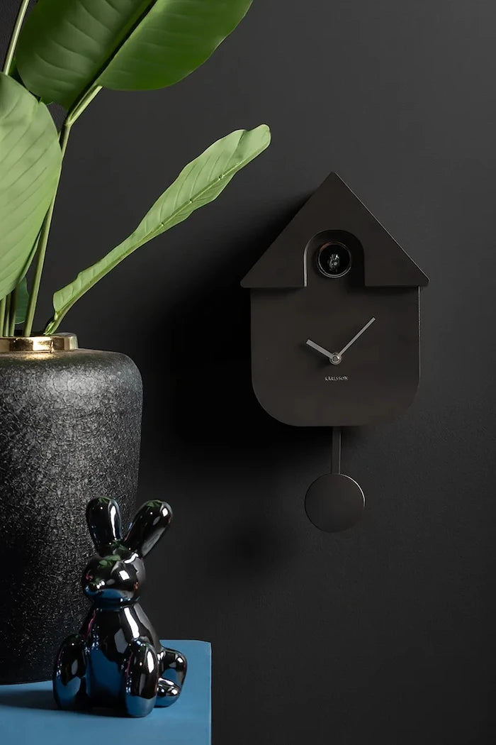 Часовник с кукувичка Karlsson Modern Cuckoo Metallic