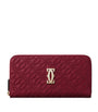 Red Leather C de Cartier International Zipped Wallet