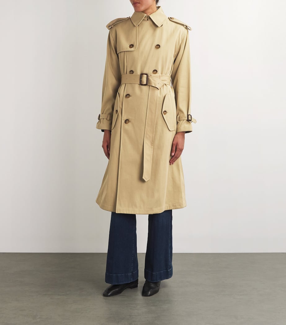 Polo Ralph Lauren Beige Double-Breasted Trench Coat