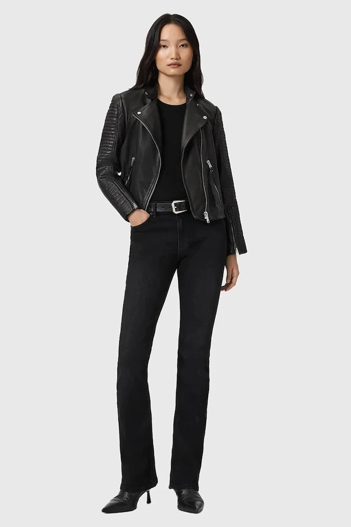 Кожено яке AllSaints RAUL