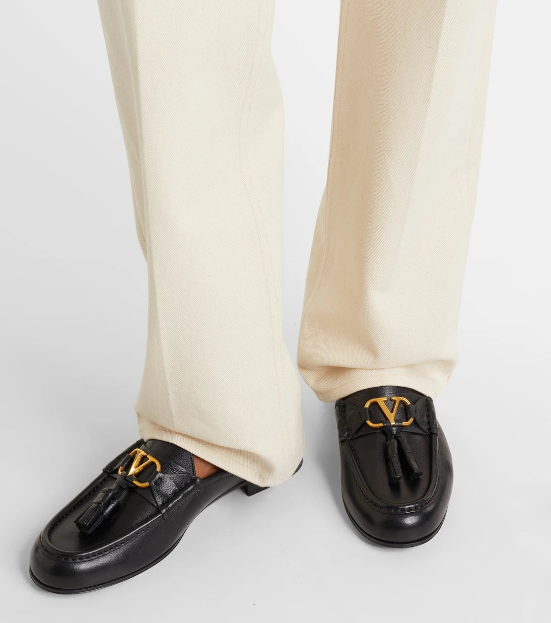 Valentino Garavani - VLogo tasseled leather mules