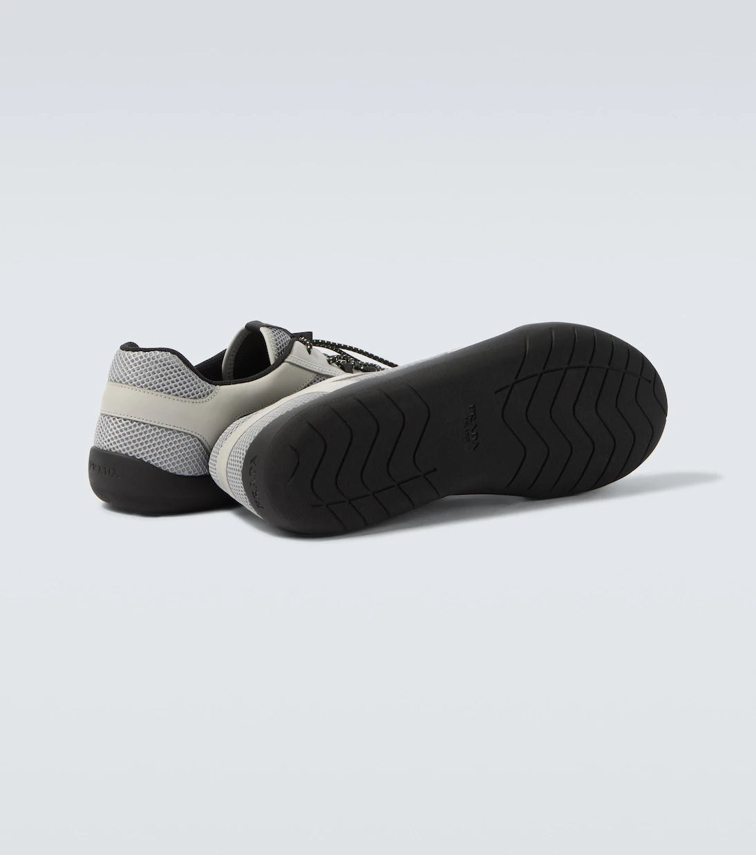 Prada - Speedrock leather-trimmed sneakers