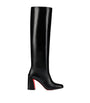 Christian Louboutin Red Janitta Leather Knee-High Boots 85