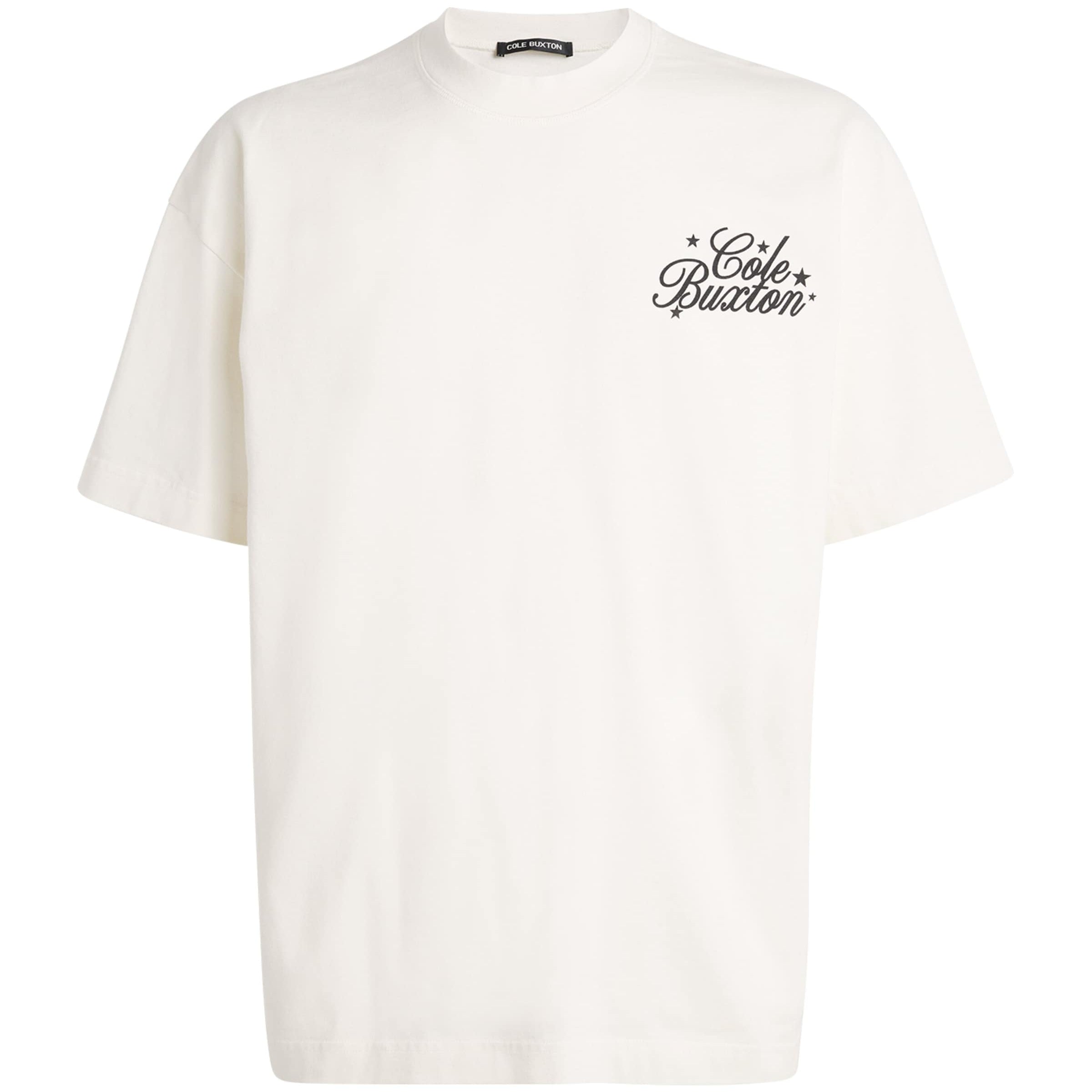 Cotton Stars Serif Print T-Shirt