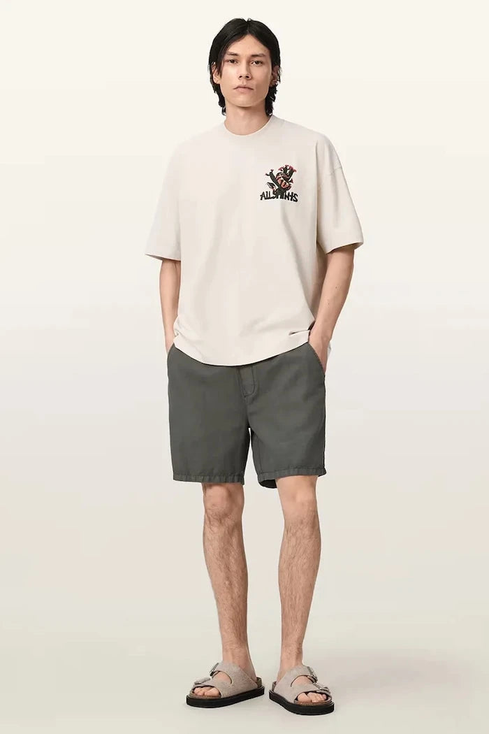 AllSaints Erkek Pamuklu Oversize Tişört CACTI