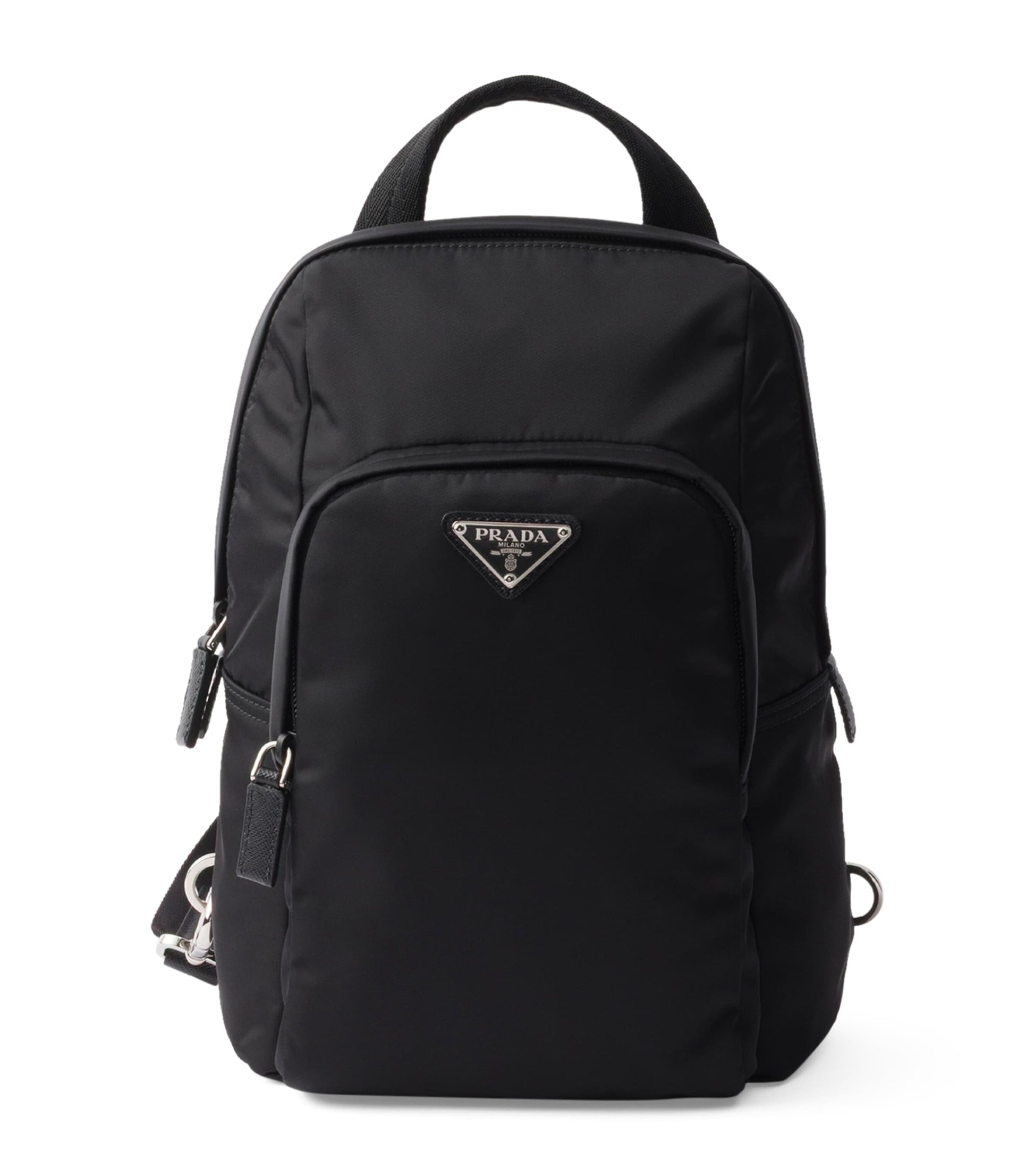 Re-Nylon and Saffiano Leather Backpack