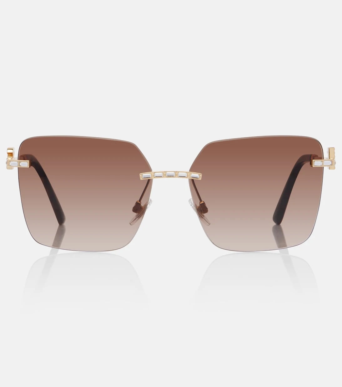 Dolce&Gabbana - DG crystal-embellished square sunglasses
