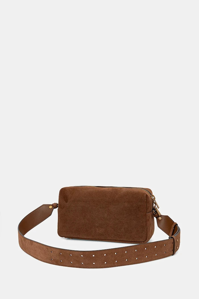 Велурена чанта Pinko Horizontal