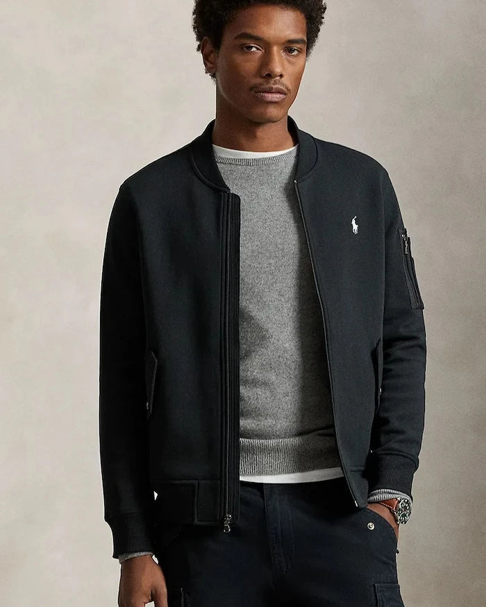 Polo Ralph Lauren pamuklu erkek fermuarlı sweatshirt