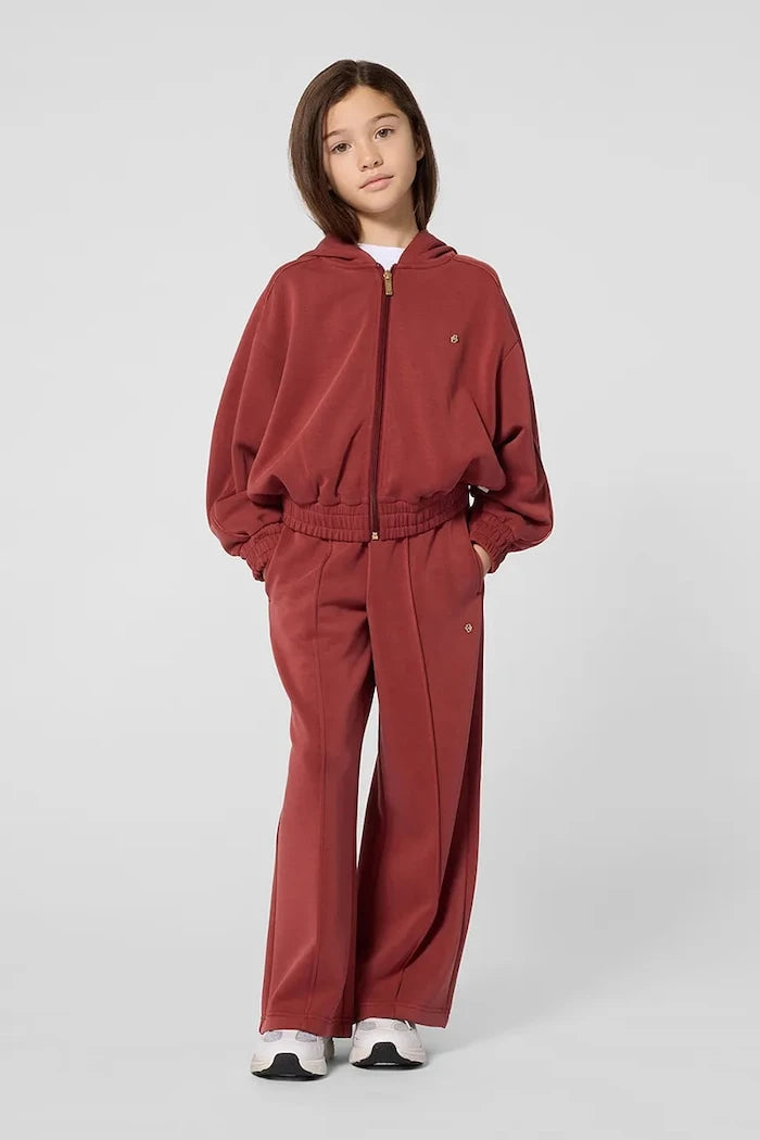 Çocuklar için modal kumaşlı fermuarlı kapüşonlu sweatshirt