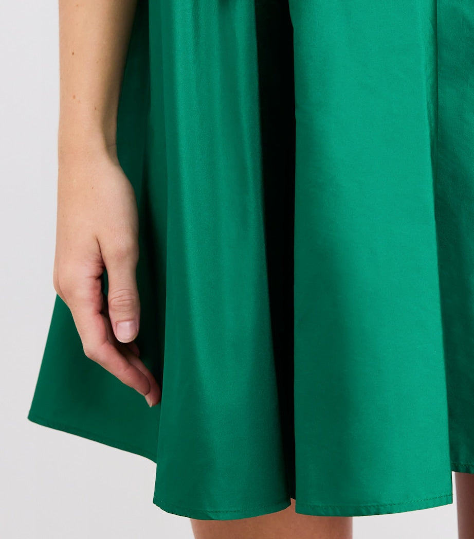 Green Taffeta Mini Dress