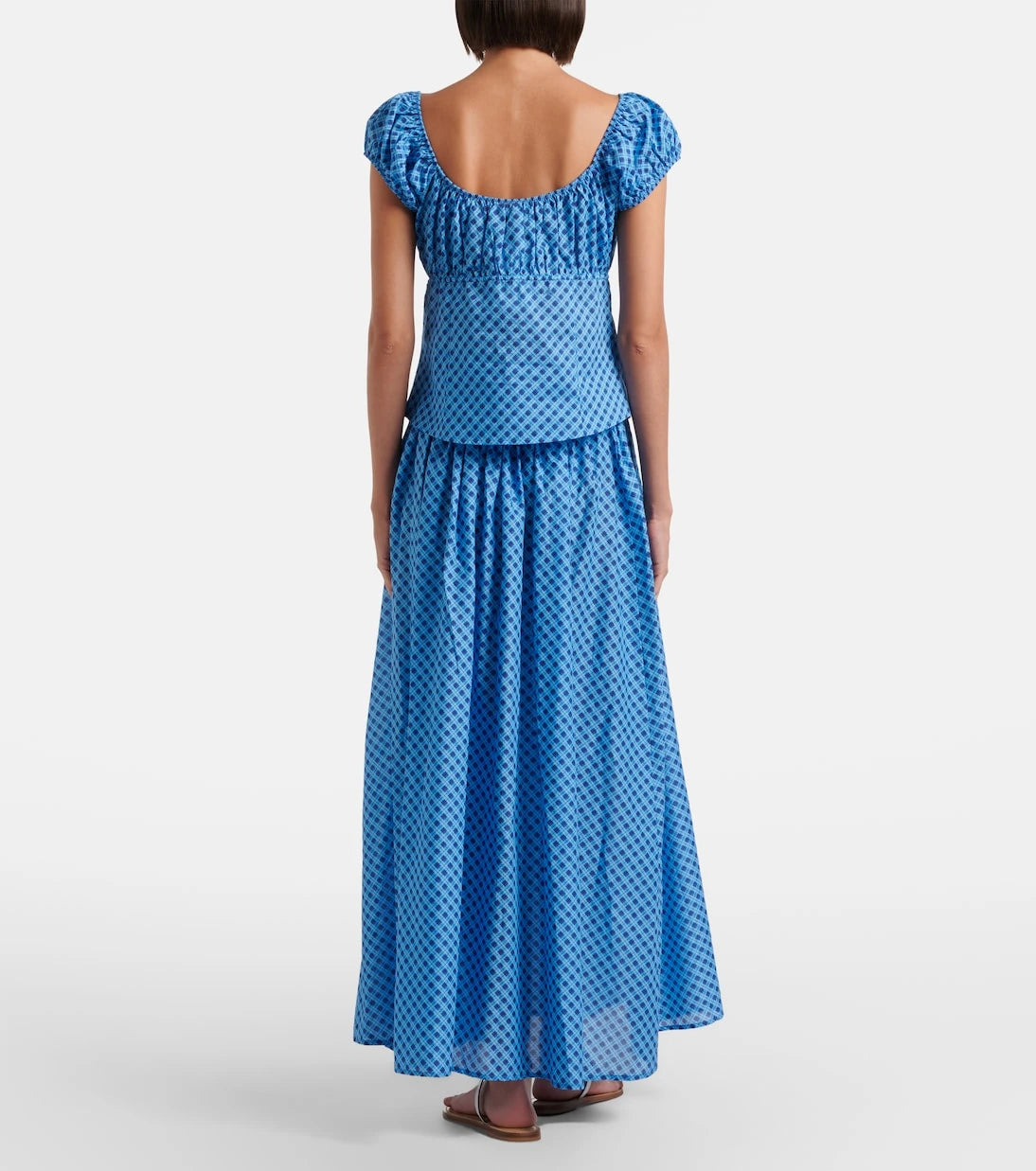 Montce - Millie plaid cotton maxi skirt