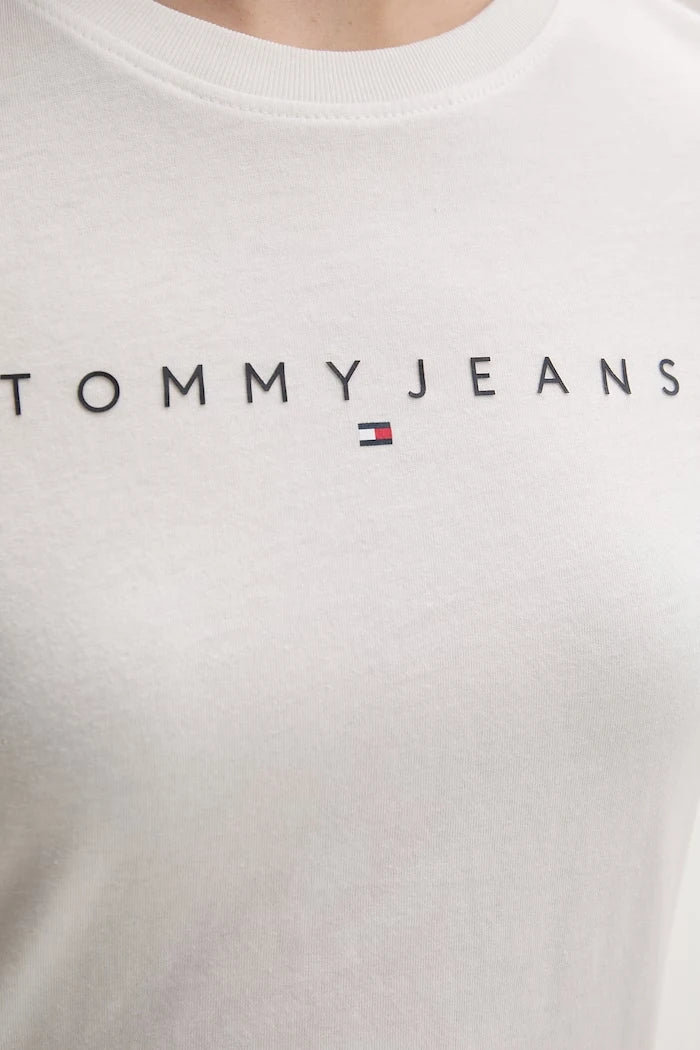 Tommy Jeans kadın pamuklu tişört