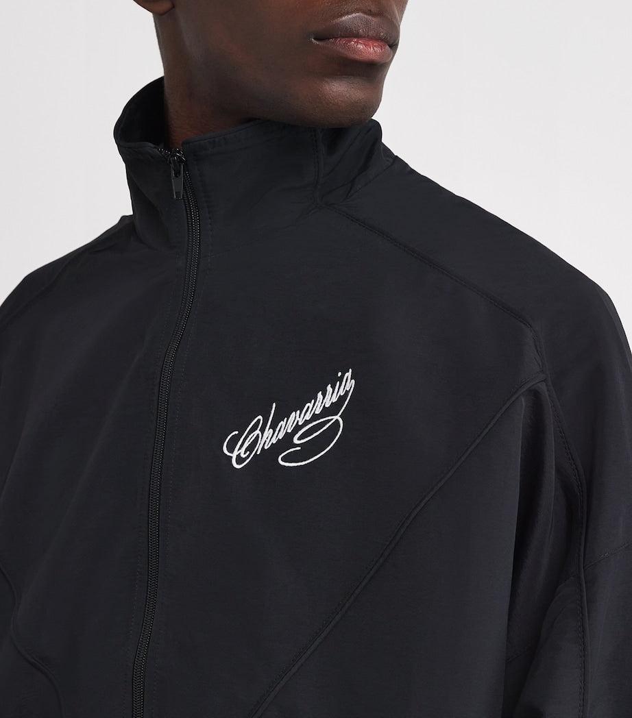 Willy Chavarria Black Ruff Rider Track Jacket