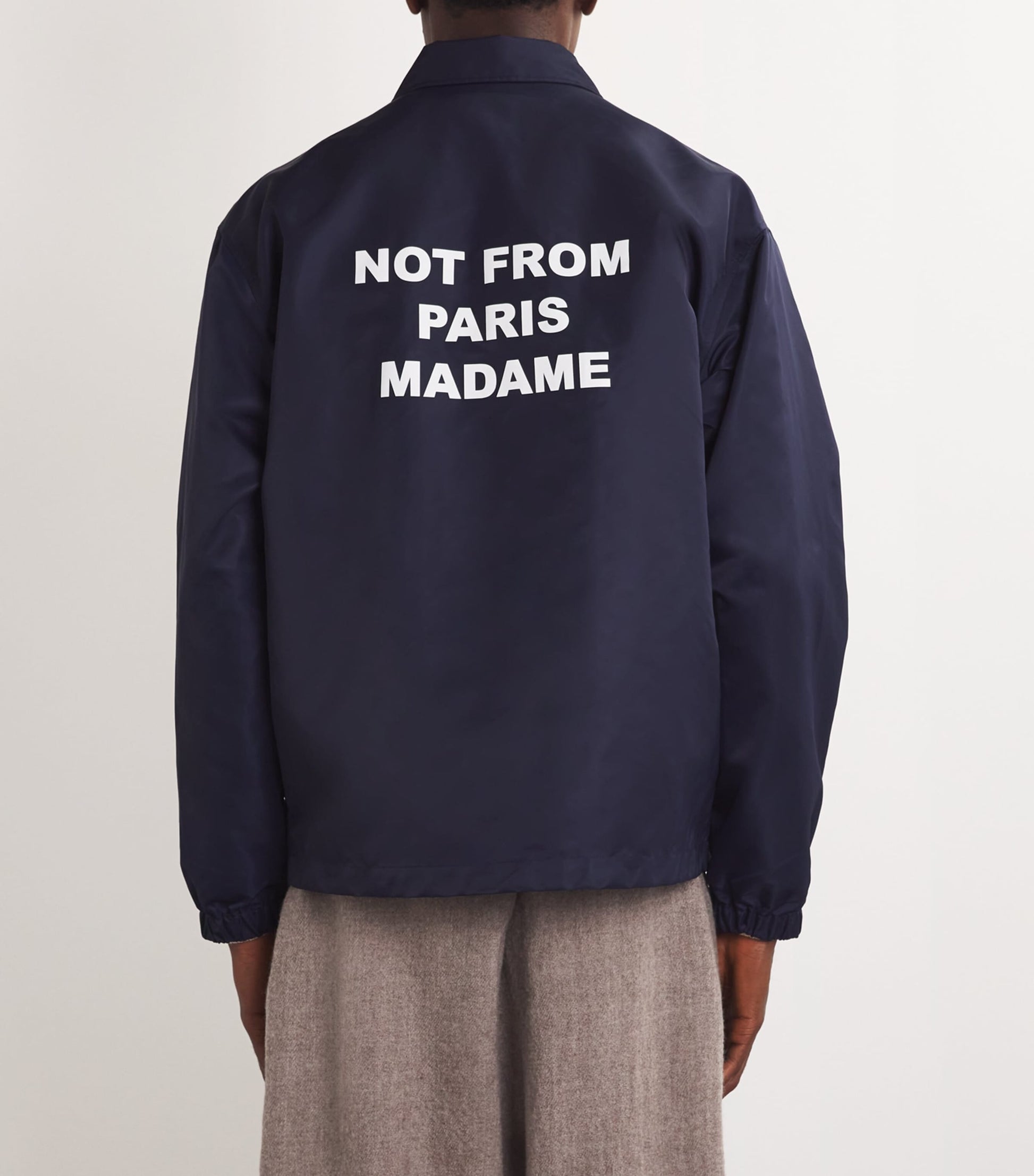 Drôle De Monsieur Navy Graphic Print Jacket