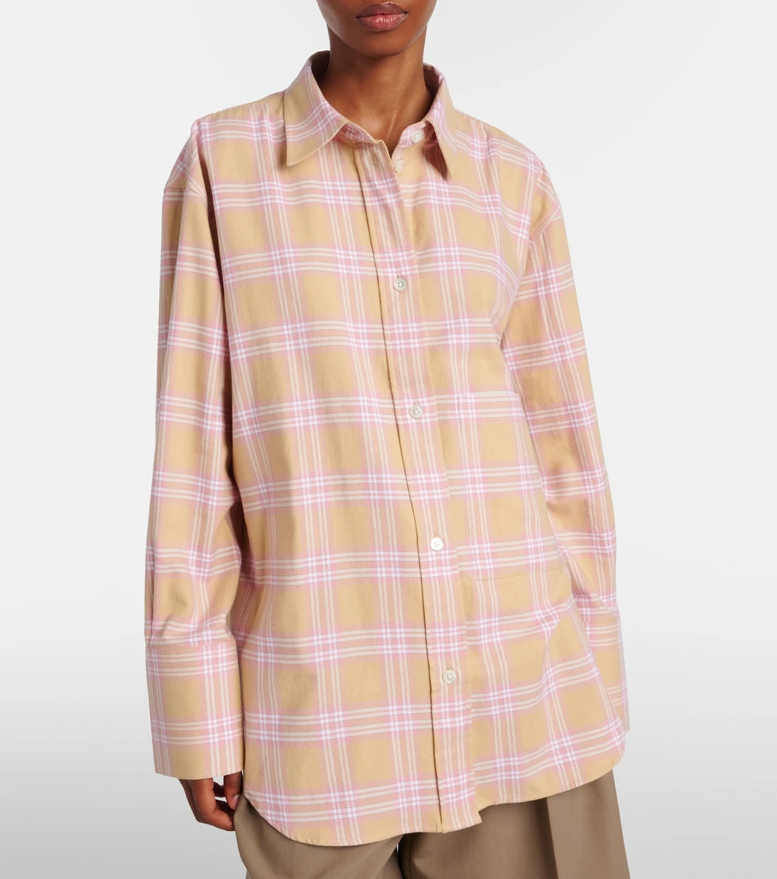 Róhe - Checked cotton flannel overshirt