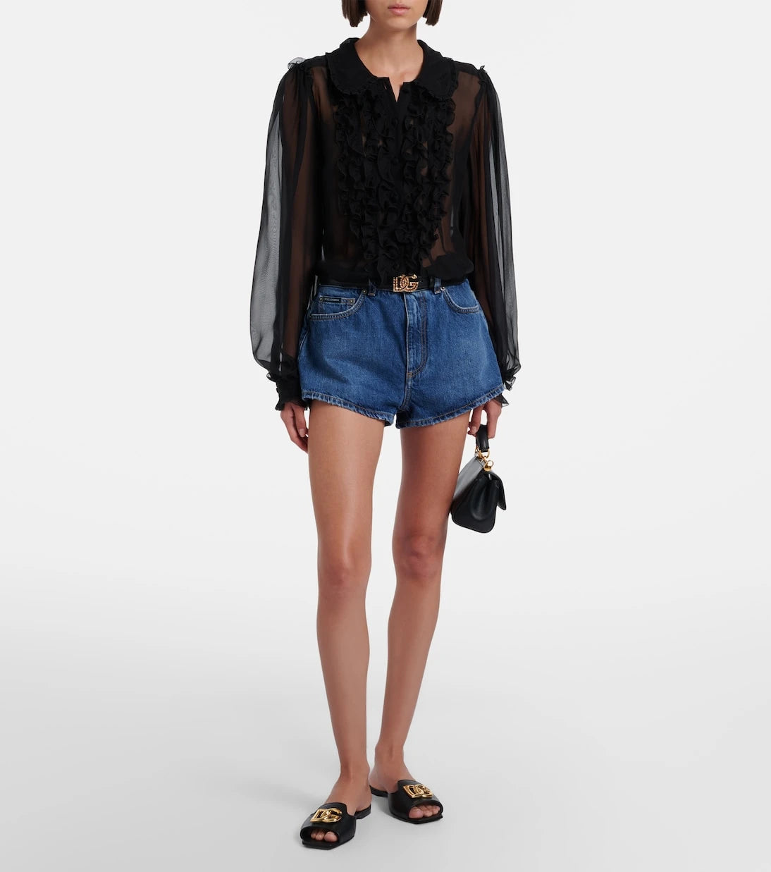 Dolce&Gabbana - Abaya DG leather mules