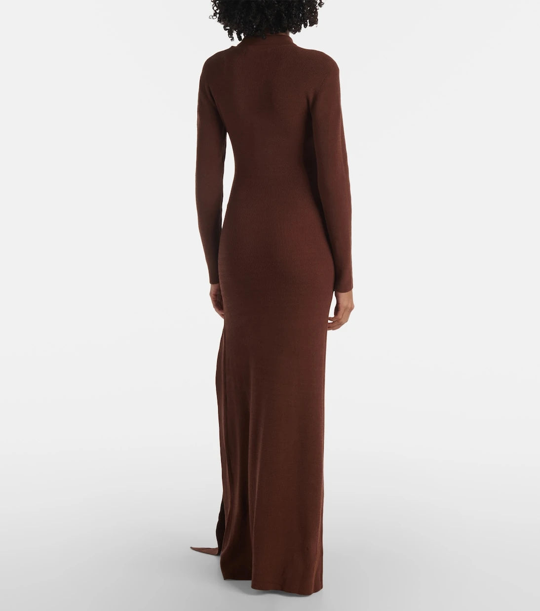 Aya Muse - Saros draped cotton-blend maxi dress