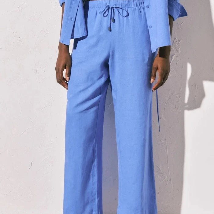 keten dokunuşlu plaj pantolonu women'secret