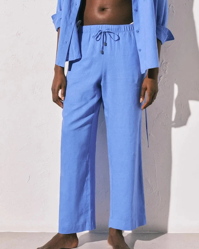 keten dokunuşlu plaj pantolonu women'secret