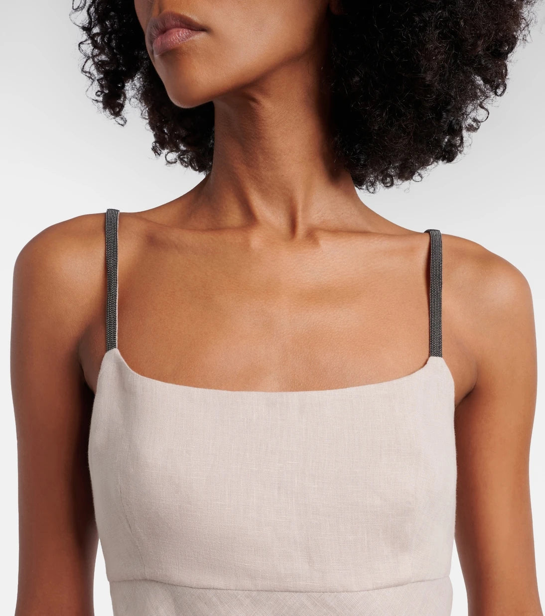 Brunello Cucinelli - Monili linen top