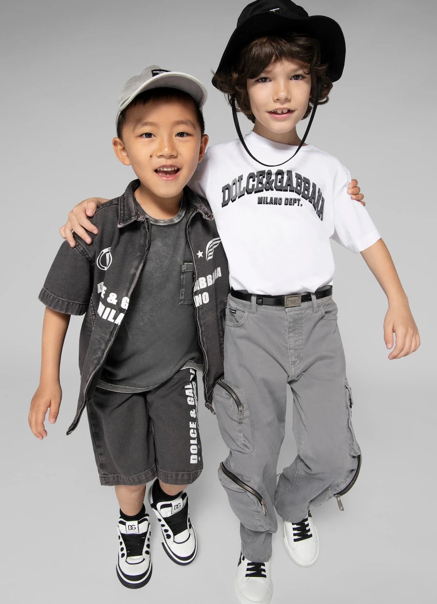 Dolce&Gabbana Kids - Denim bermuda shorts