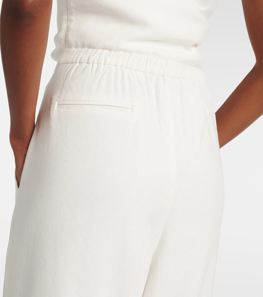 SIR - Dorian linen-blend wide-leg pants