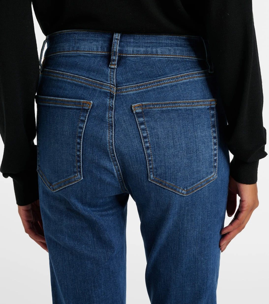 Frame - Le High Straight cropped straight jeans