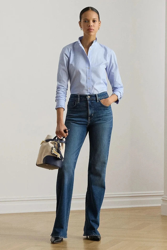 Lauren Ralph Lauren риза дамска от памук