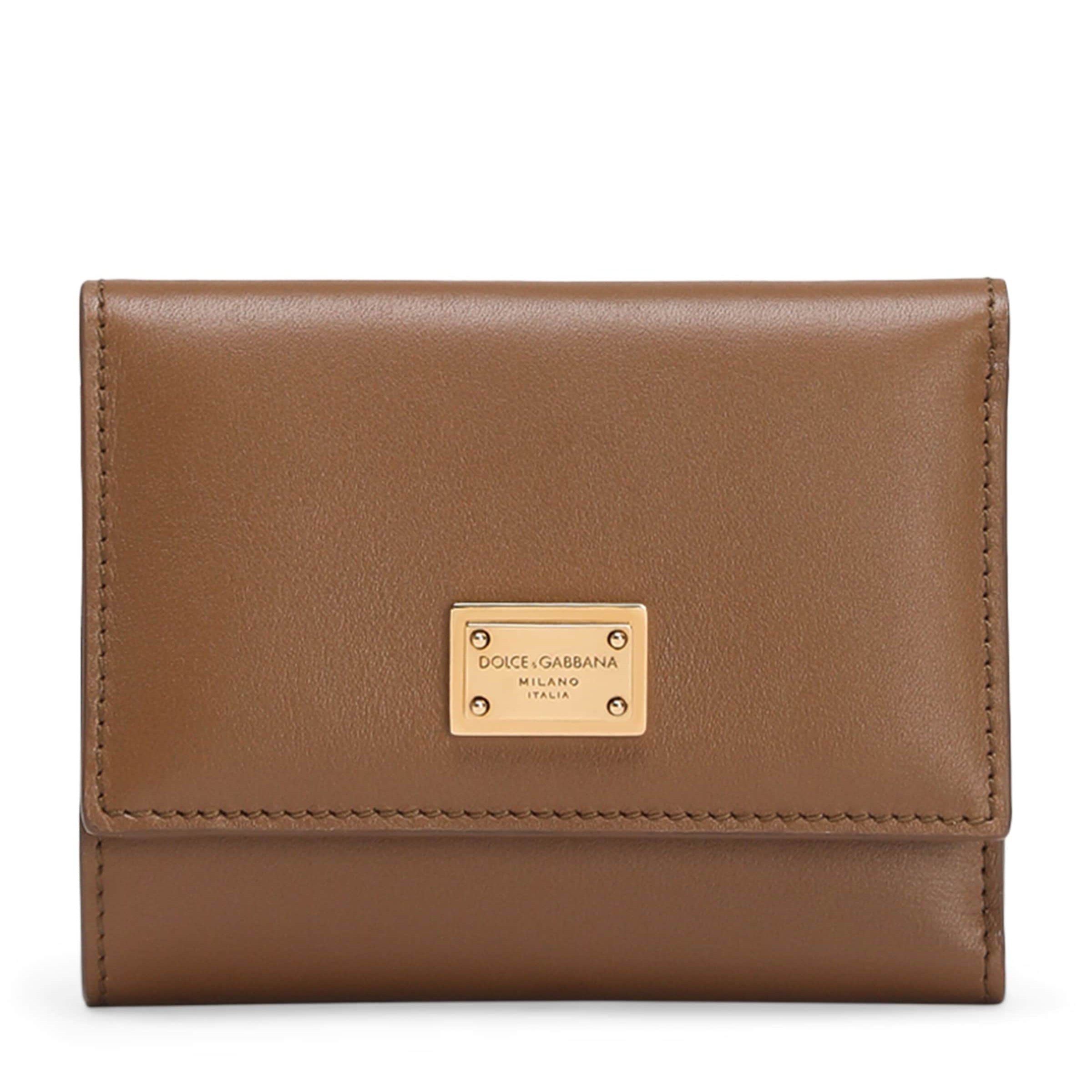 Dolce & Gabbana Multi Grained Calfskin French Flap Wallet