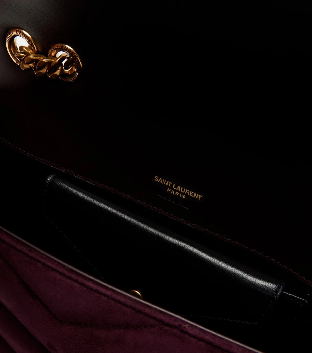 Saint Laurent - Loulou Small matelassé suede shoulder bag
