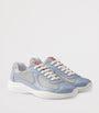 Prada Leather-Blend America's Cup Sneakers