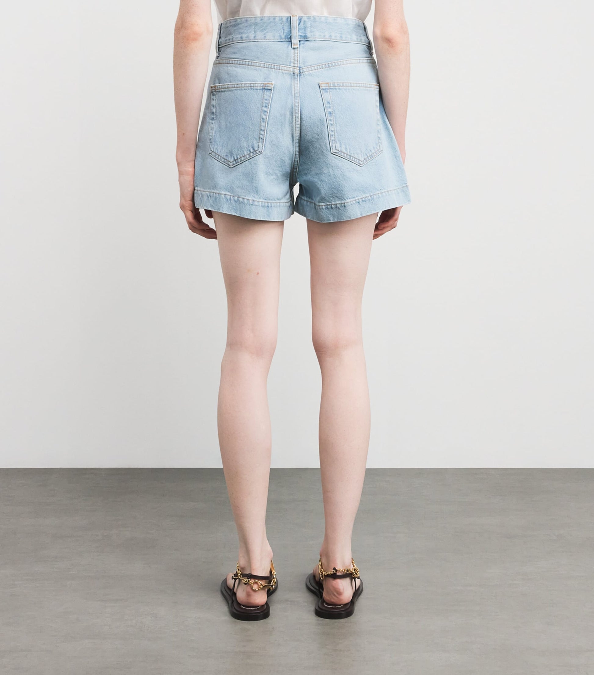 FRAME Blue Denim The Charm Shorts