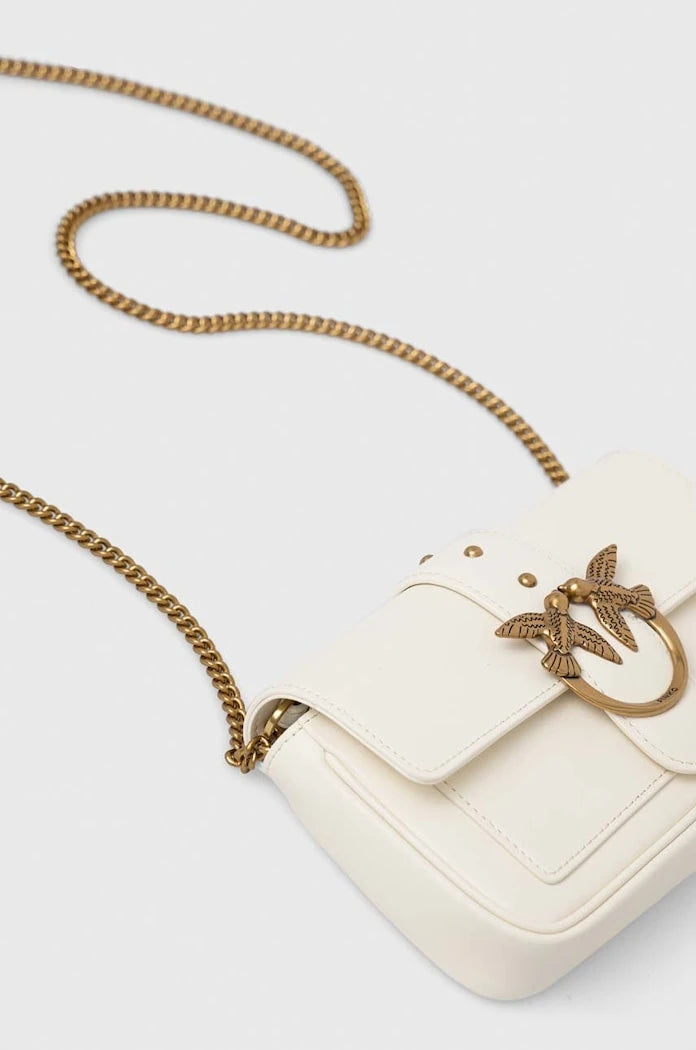 Pinko чанта crossbody дамска от кожа