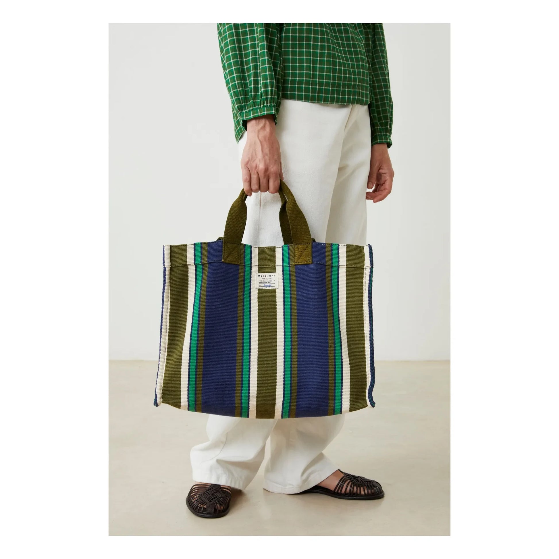 Moismont - Shopping bag Bari N°46 Cotton | Navy blue