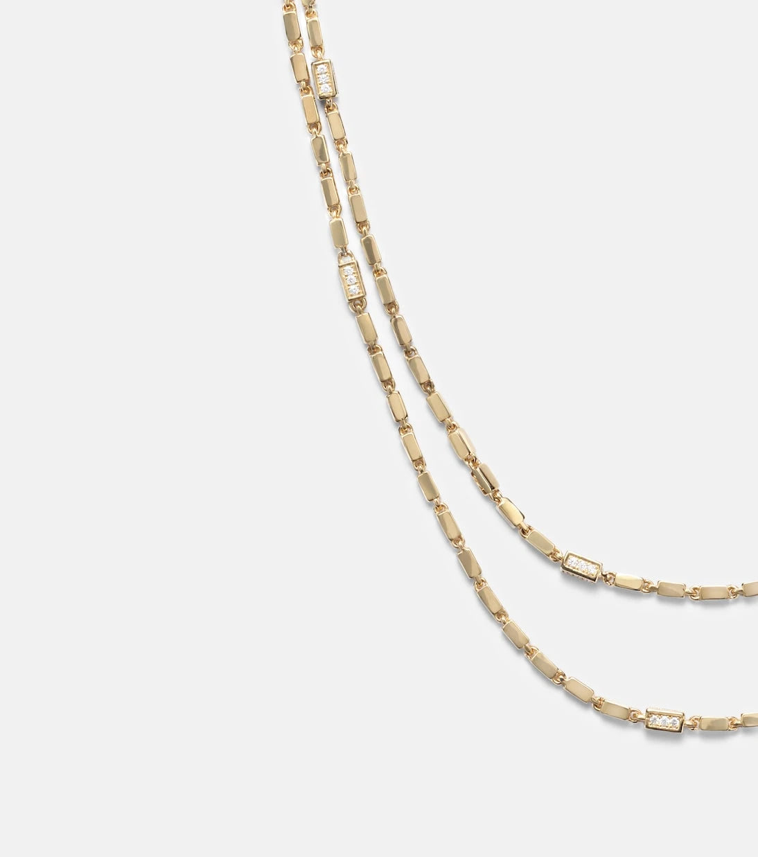 Suzanne Kalan - 18kt gold chain necklace with diamonds