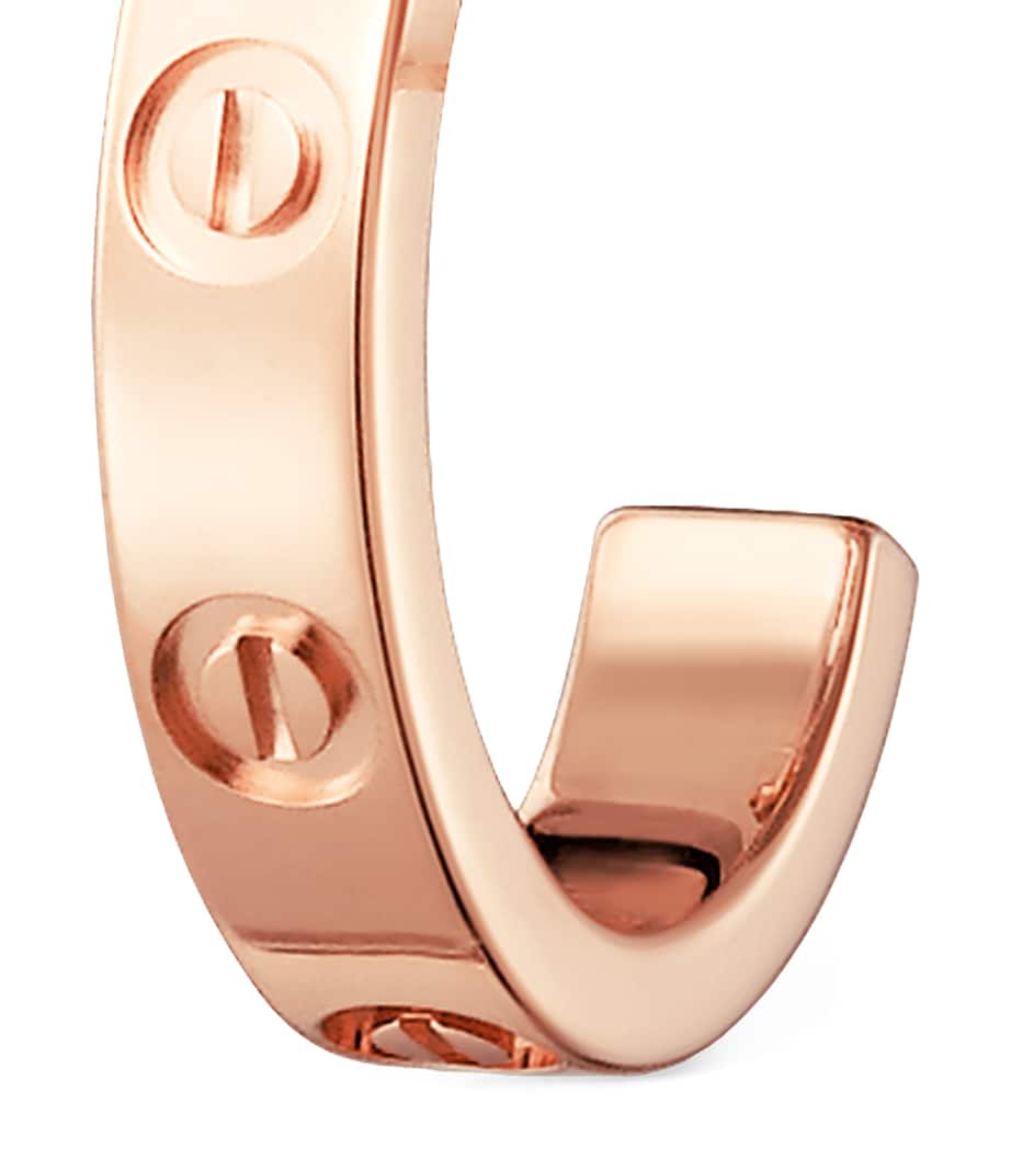 Rose Gold LOVE Hoop Earrings
