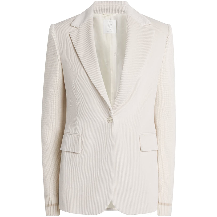 Eleventy Cotton-Blend Corduroy Single Button Blazer