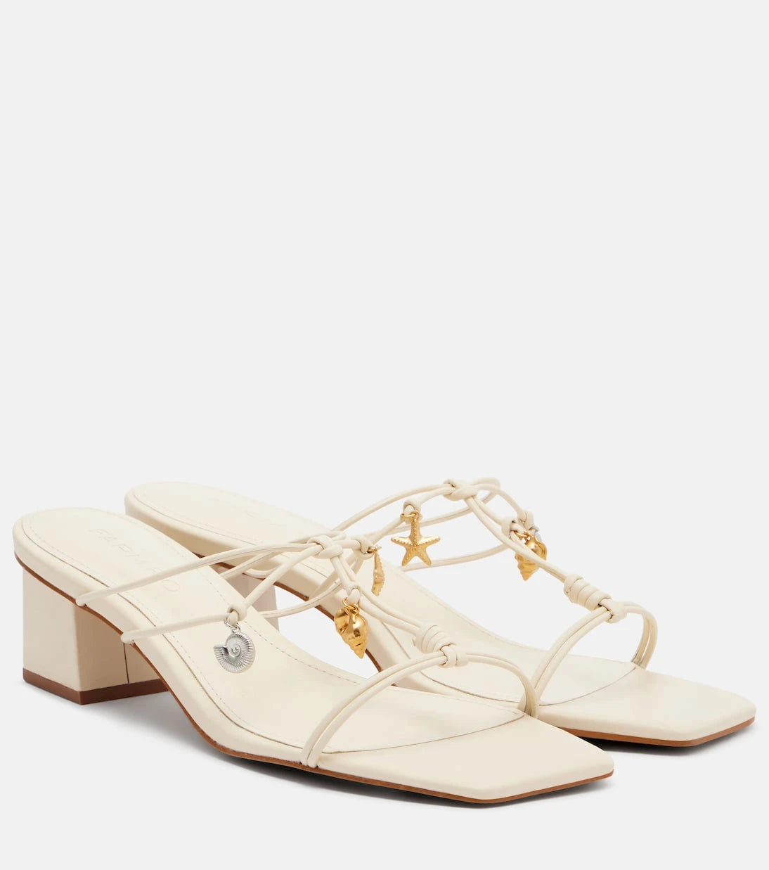 Farm Rio - Embellished leather mules