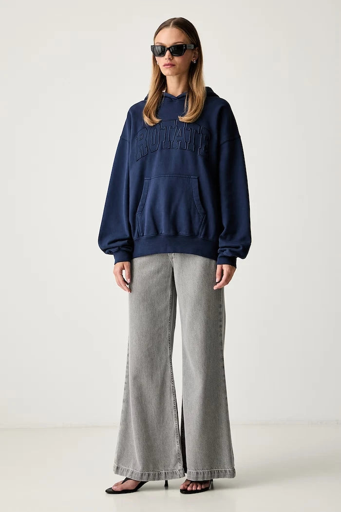 Pamuklu Kadın Kapüşonlu Sweatshirt