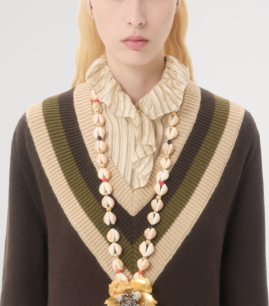 Valentino Brown Virgin Wool Sweater