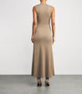 Mineral Stone-Detail Cut-Out Maxi Dress SAND