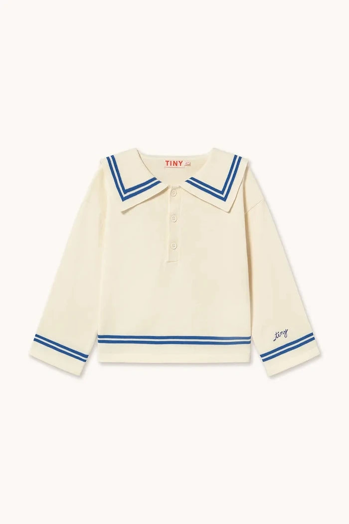Детски памучен пуловер Tinycottons SAILOR TINY CARDIGAN
