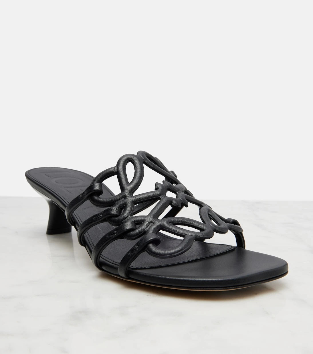 Loewe - Petal Anagram leather mules