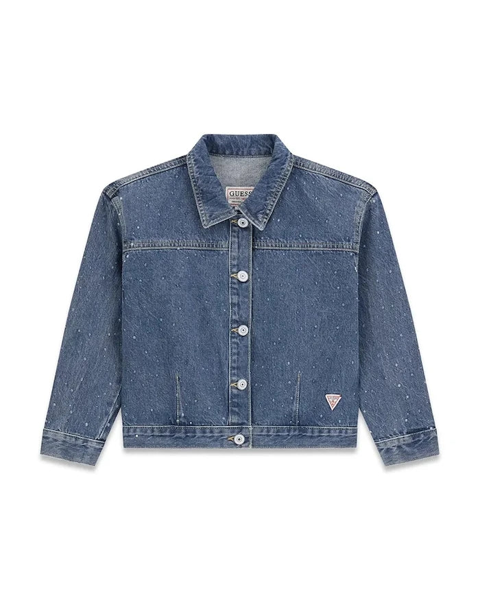 Guess çocuklar için denim geçiş ceketi